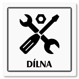 Dílna, 80x80mm, bílá, Utah